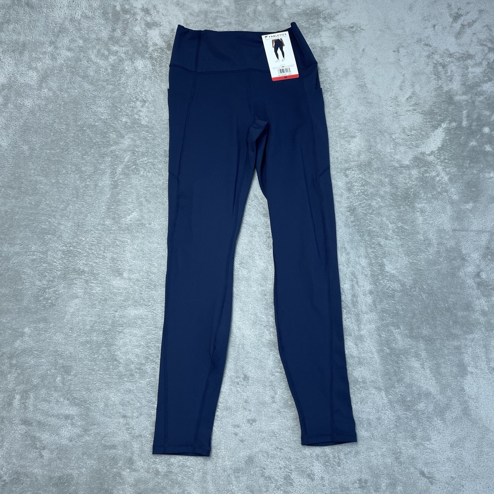 Fabletics Women's Leggings Leggings Size M Navy a1752 - Picture 3 of 7